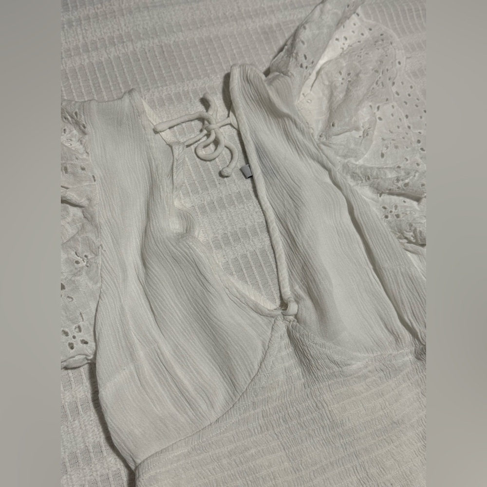Express White Textured top - Picture 4 of 6